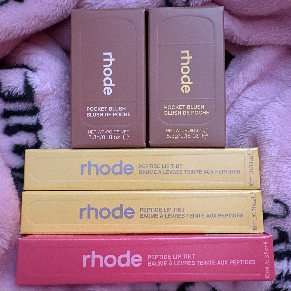 Authentic Rhode Pocket Blush and Peptide Lip Tint Set - Limited Edition